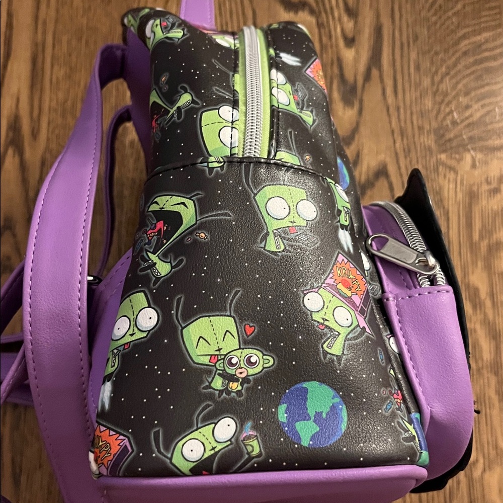 Loungefly Invader Zim GIR Collage T.V. Mini Backpack - Picture 7 of 13